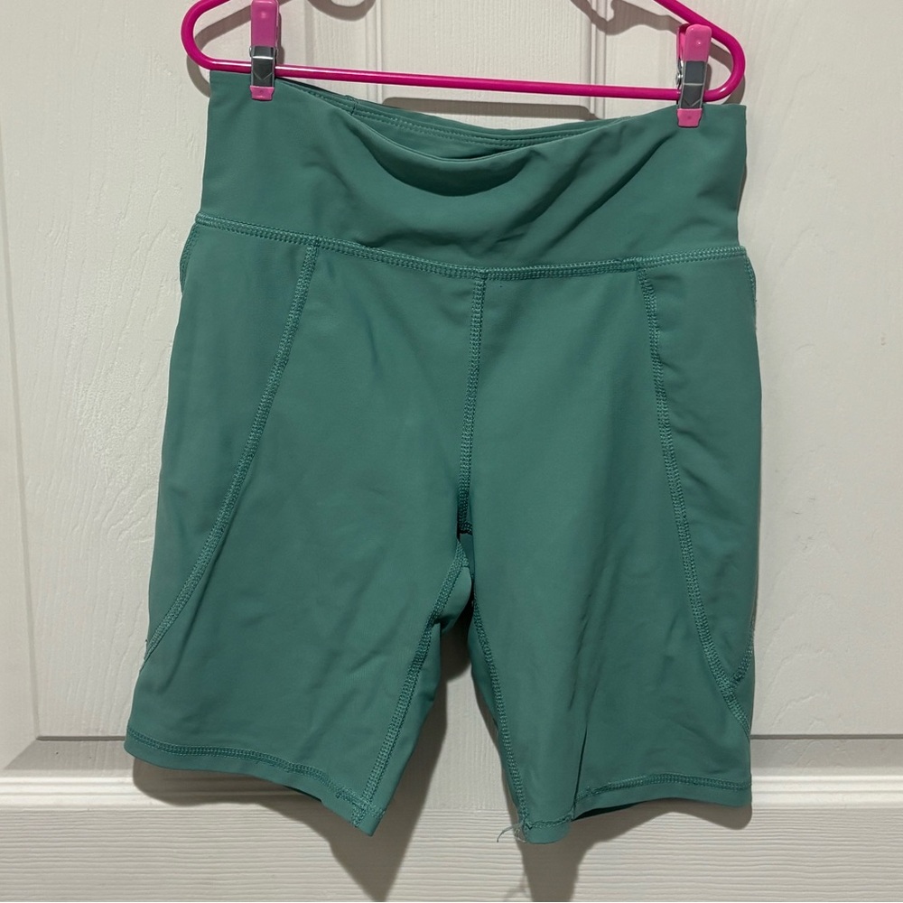 Old Navy Active Teal Go Dry Bike Shorts